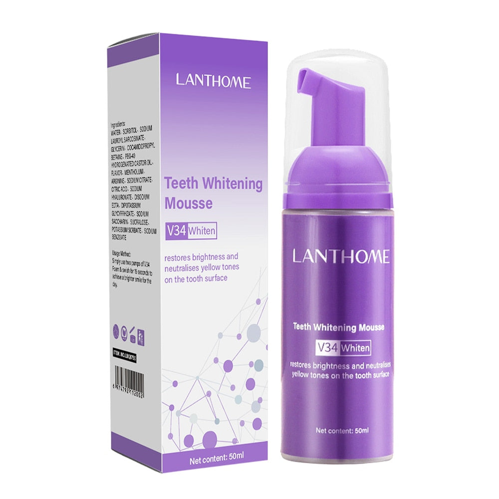 "Unveil Your Radiant Smile: Teeth Whitening Mousse, the Ultimate Solution for Deep Cleaning and Restoring Confidence!"
