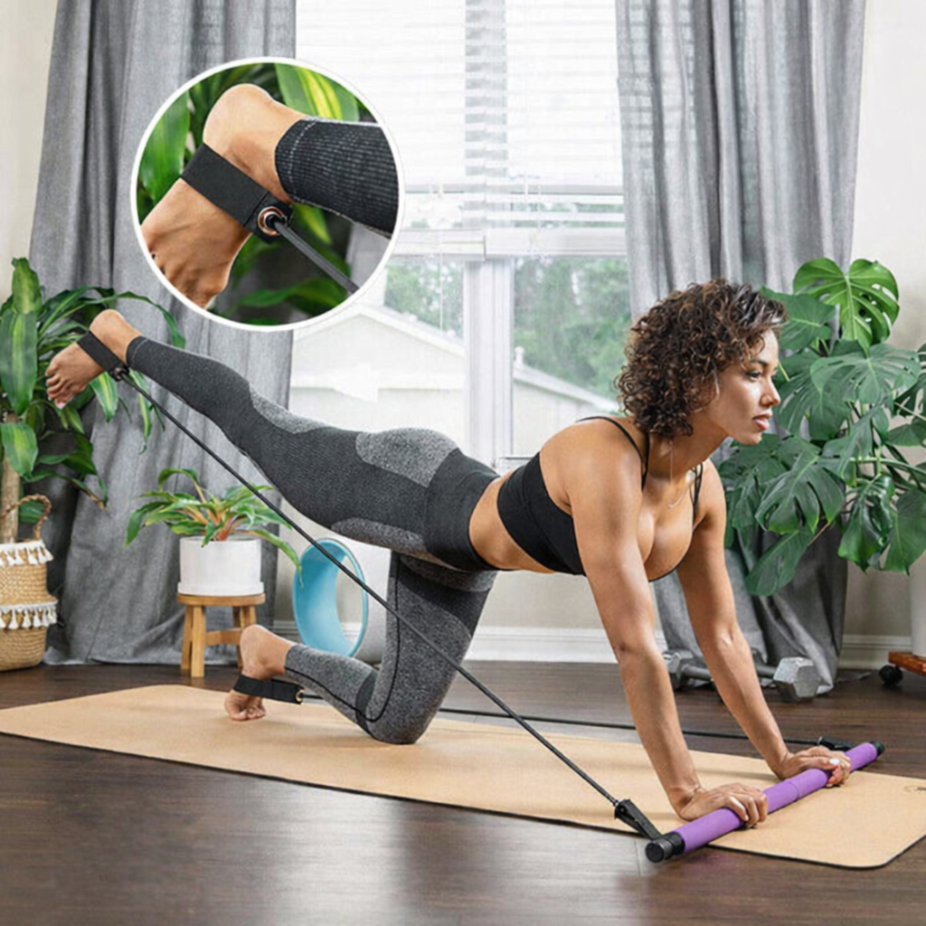 Multi-Functional Pilates Bar - Full Body Workout At Home