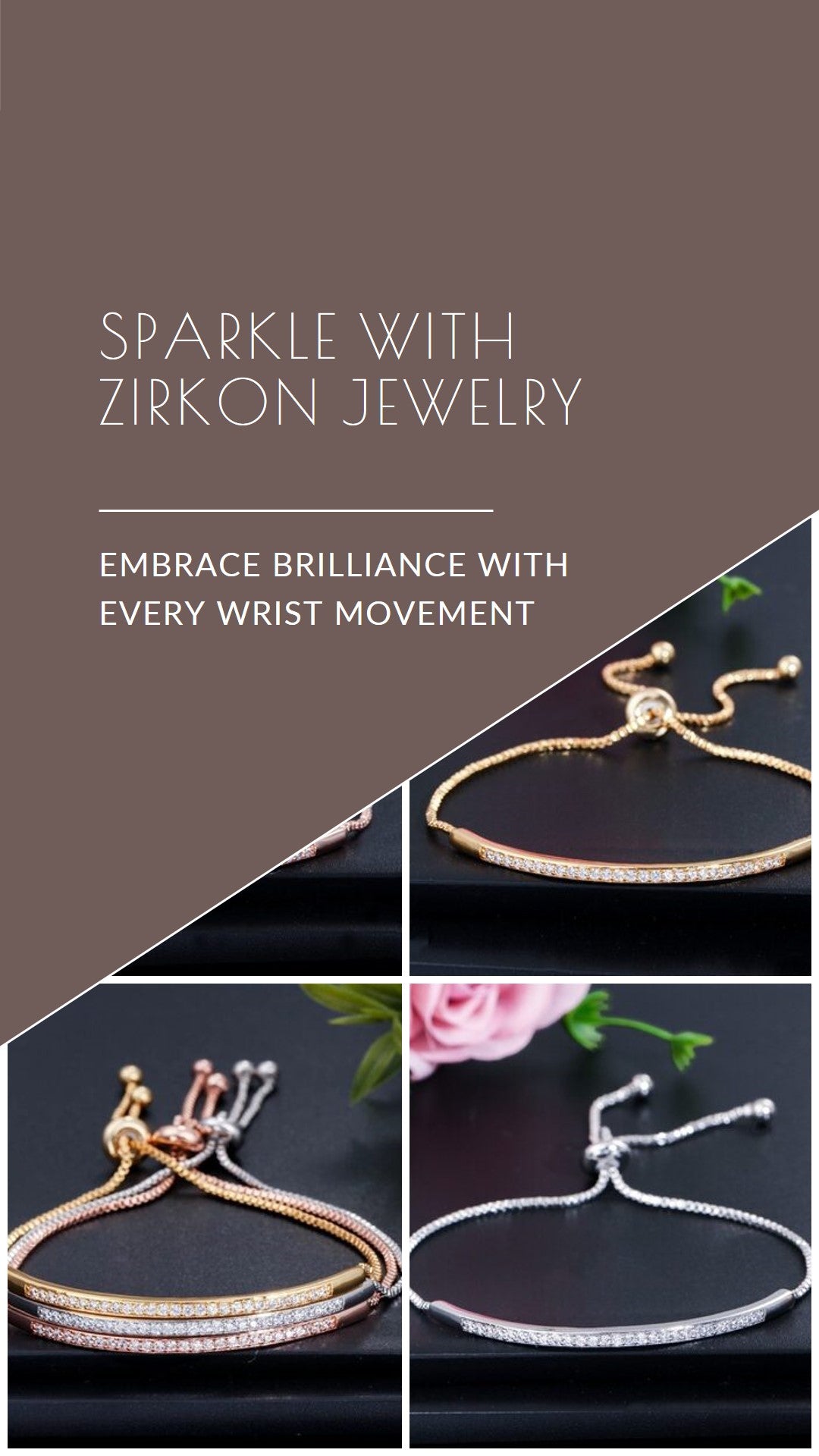 "Embrace Brilliance with Zirkon: Sparkle with Every Wrist Movement!"