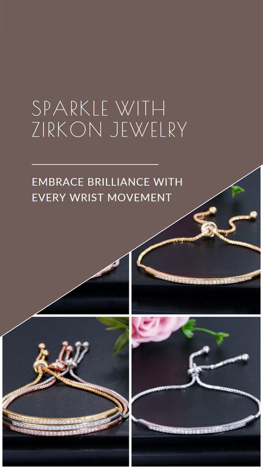 "Embrace Brilliance with Zirkon: Sparkle with Every Wrist Movement!"