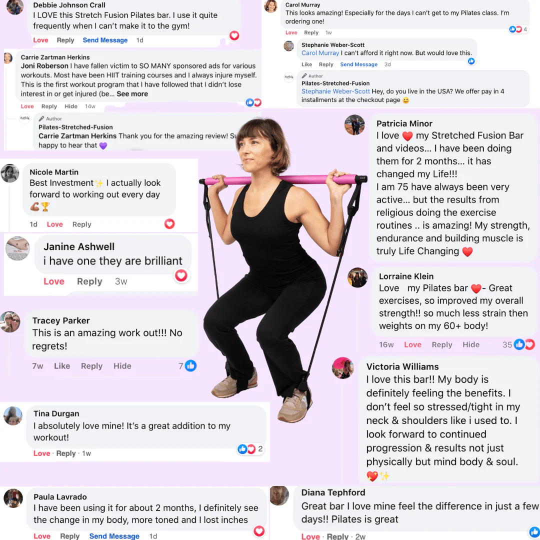 Multi-Functional Pilates Bar - Full Body Workout At Home