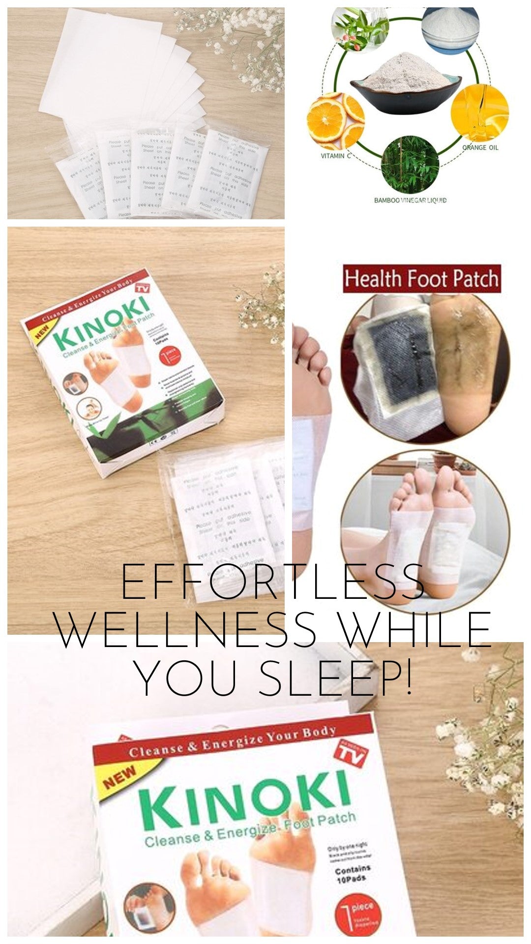 "Detoxify, Rejuvenate, and Unwind with Korean Foot Detox Patches - Effortless Wellness While You Sleep!"